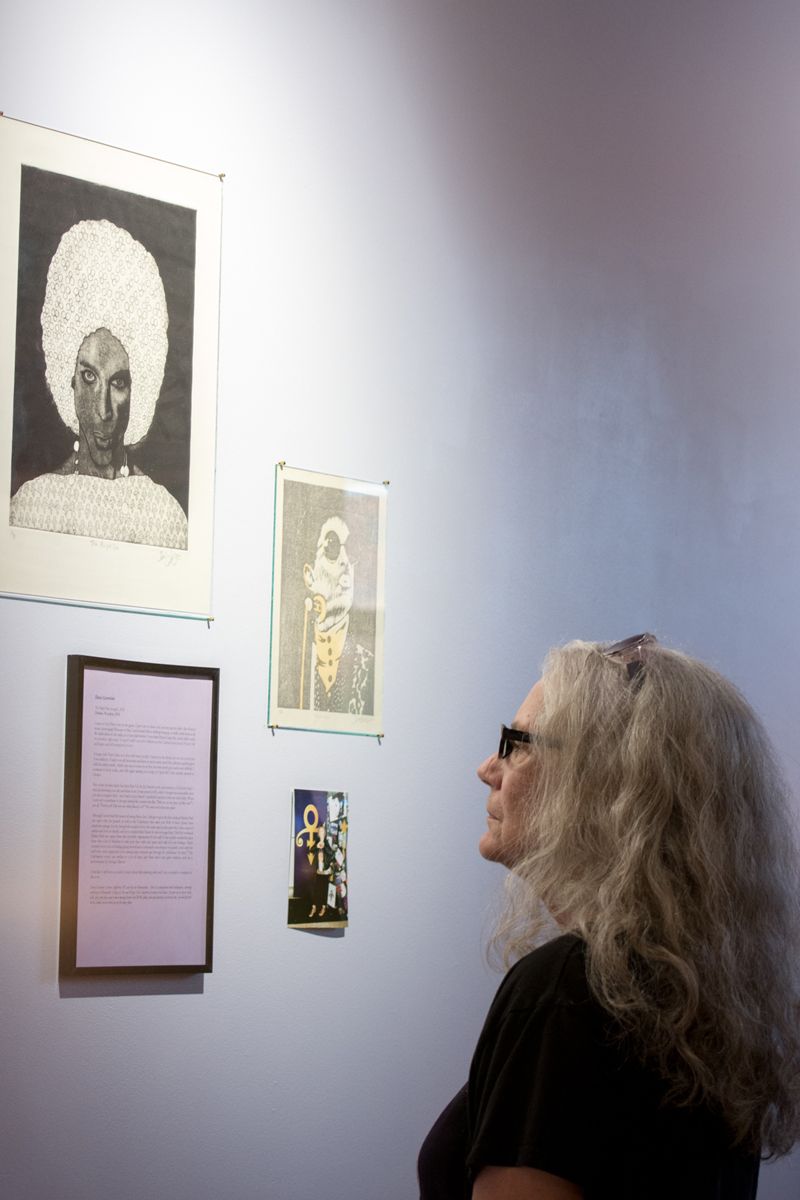 Visitors at The People’s Museum for Prince, 2018