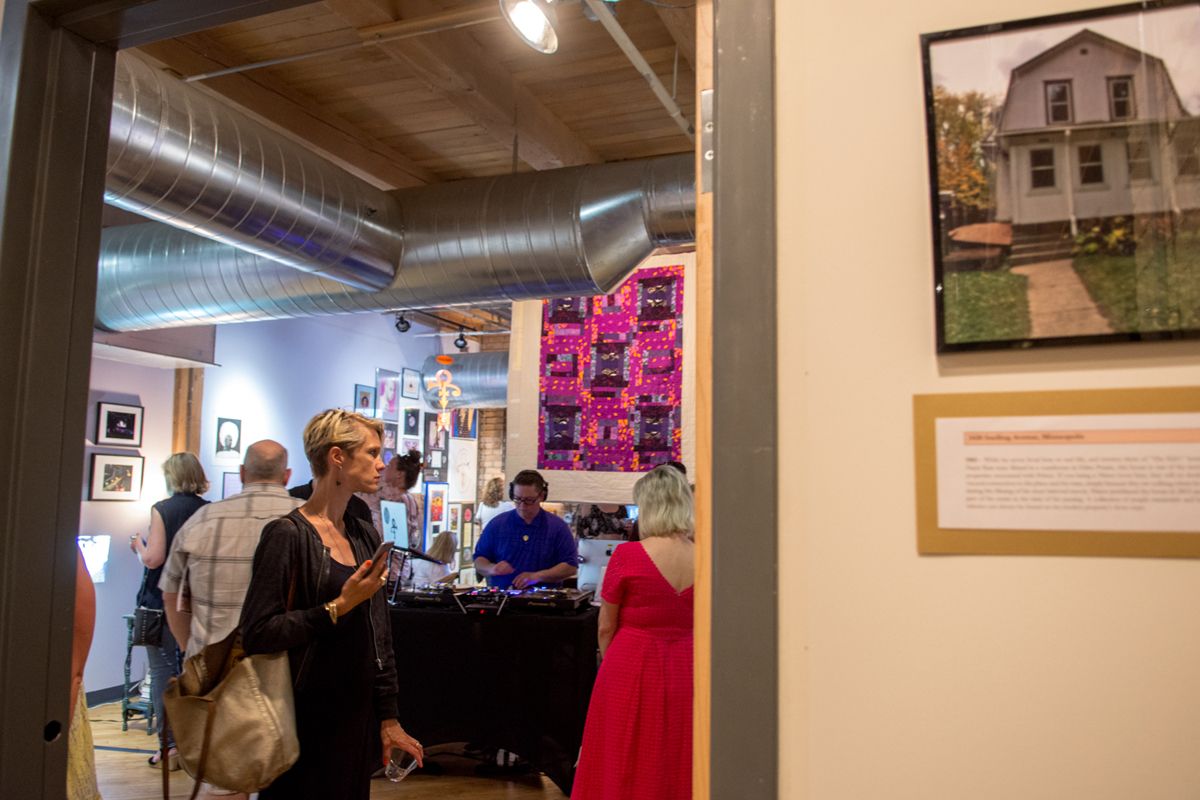 Visitors at The People’s Museum for Prince, 2018