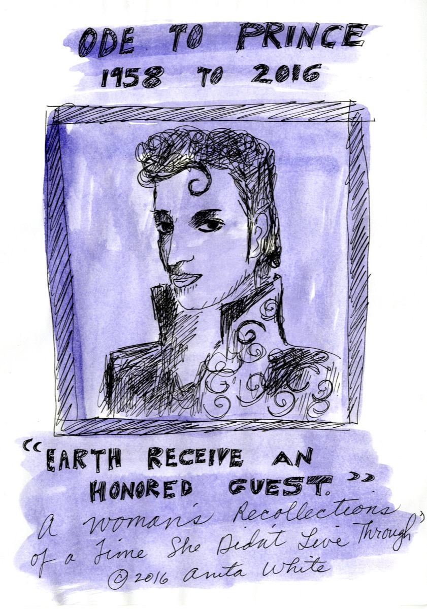 Ode to Prince 1958-2016 — artwork by Anita White