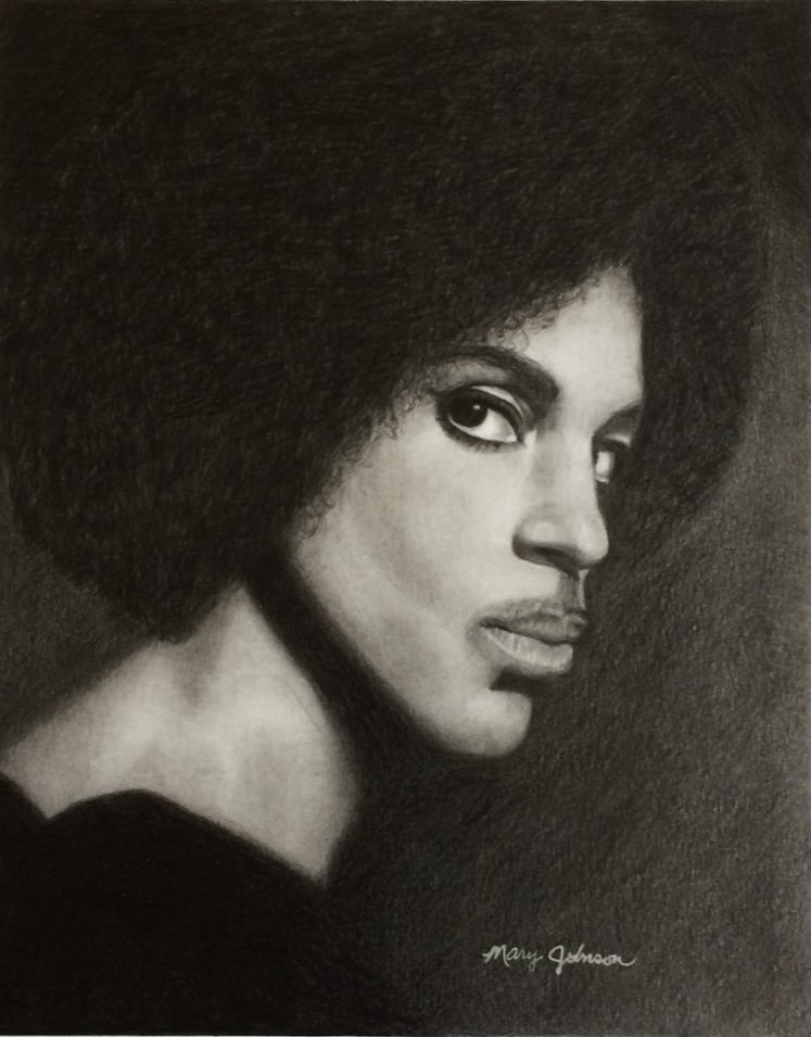 In the Beginning<br>Afro — artwork by Mary Johnson