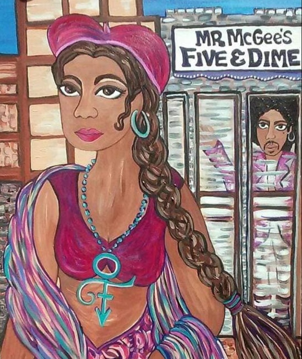 Raspberry Beret — artwork by Tammy Ortegon
