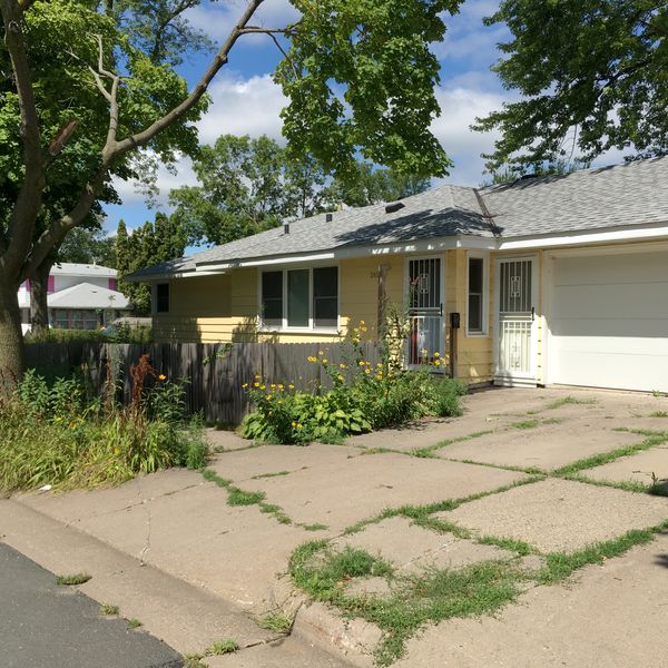 The childhood home, North Minneapolis. Photograph by E.C.Balázs
