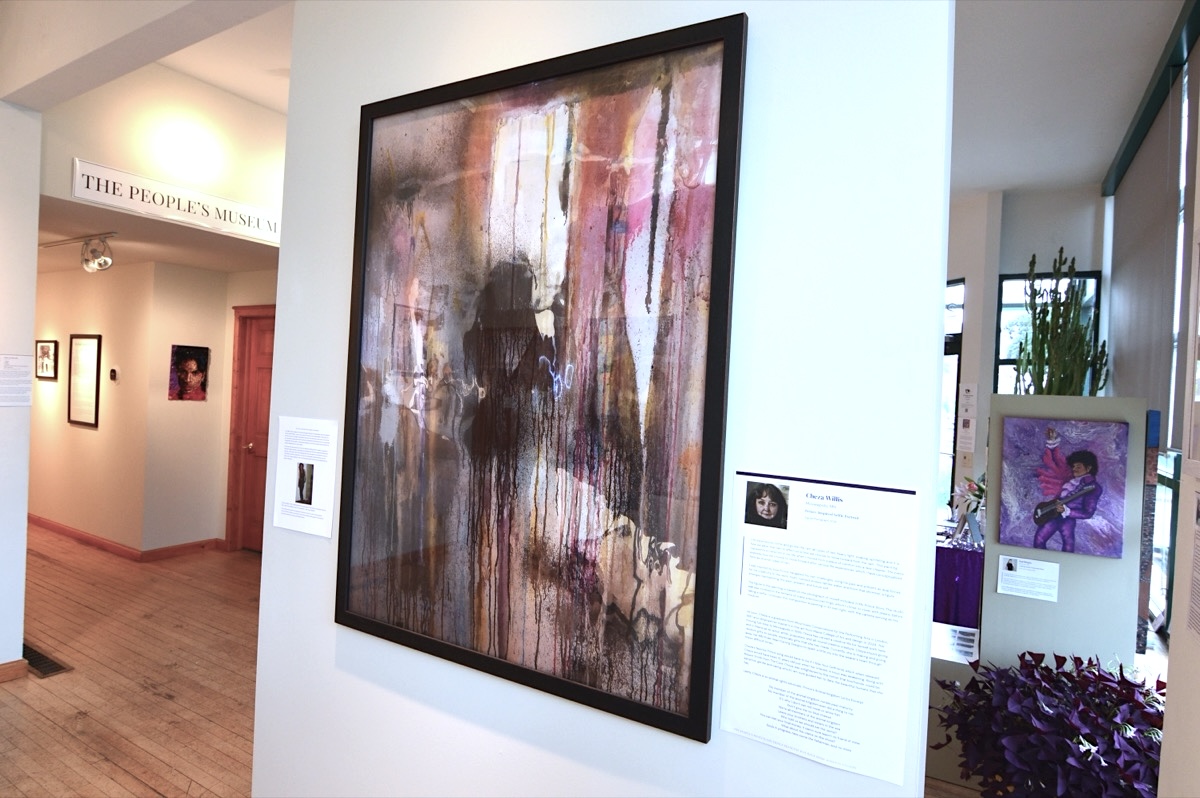 Installation view — Cheza Willis, Prince-Inspired Selfie Portrait
