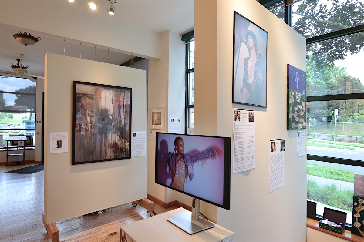 Installation view — Cheza Willis, Prince-Inspired Selfie Portrait