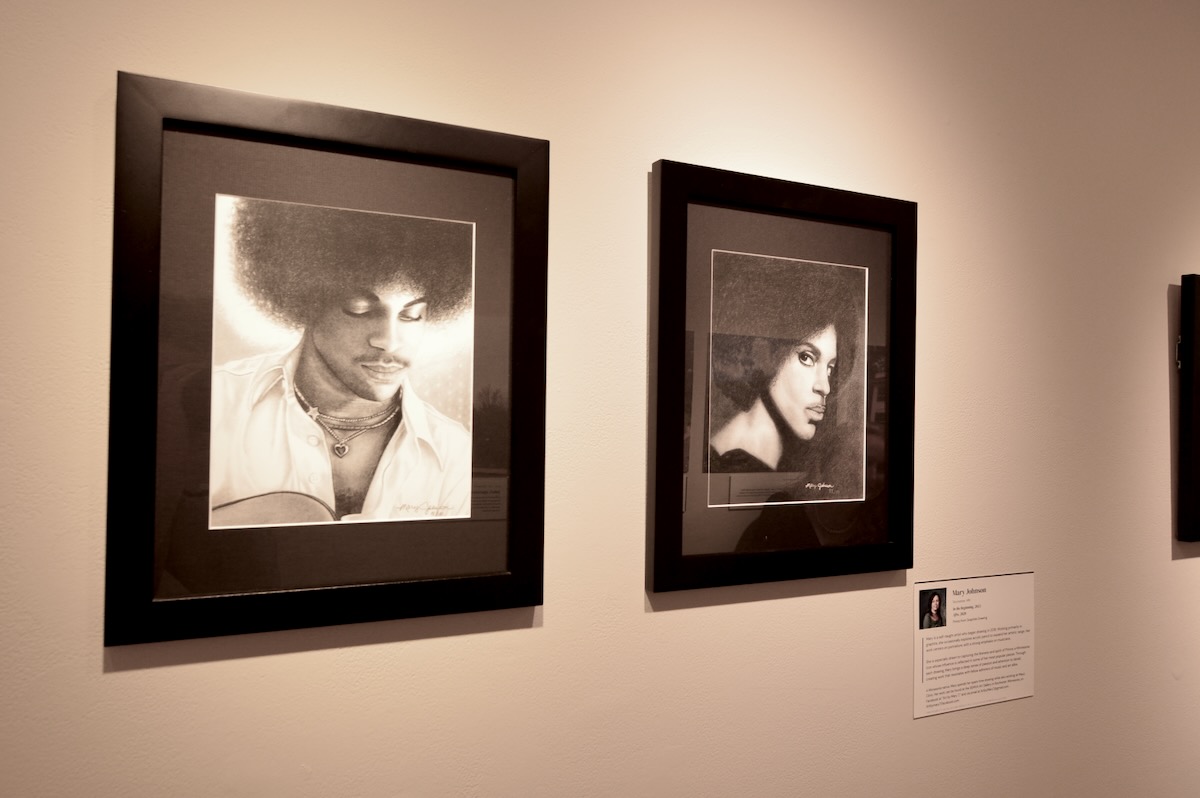 Installation view — Mary Johnson, In the Beginning<br>Afro