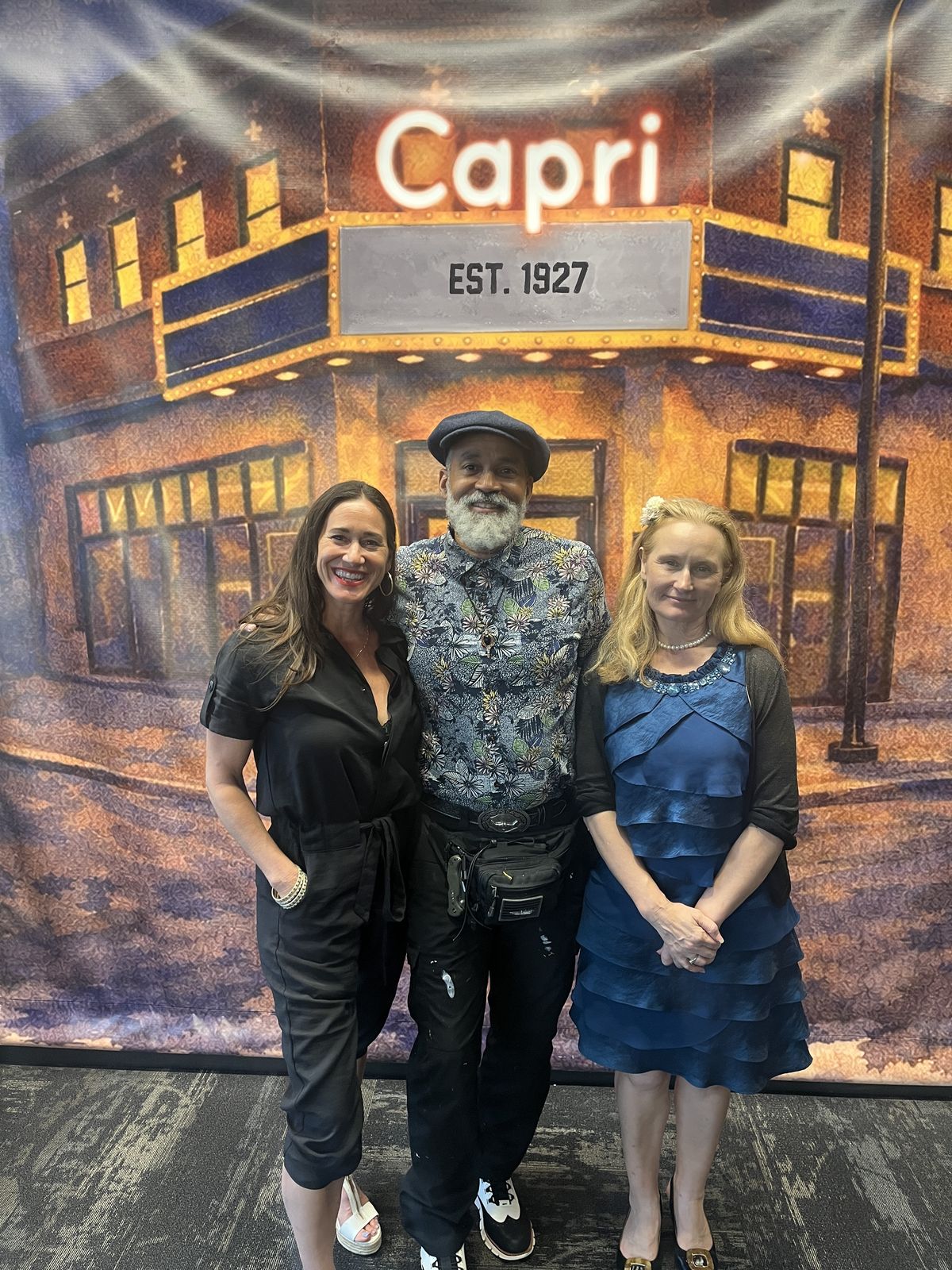 Maija García, E.C.Balázs and Peyton Scott Russell at the Capri, June 10, 2026